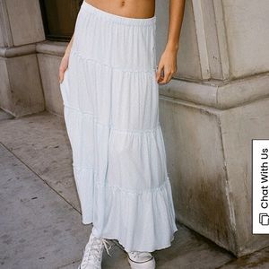 BRANDY MELVILLE: White long maxi skirt